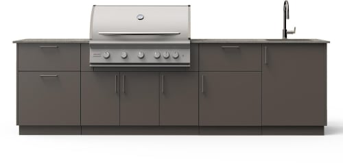 Blaze BSNST40GUNKEONLP - 10-Ft Outdoor Kitchen Island with 40-Inch Premium LTE+ Gas Grill