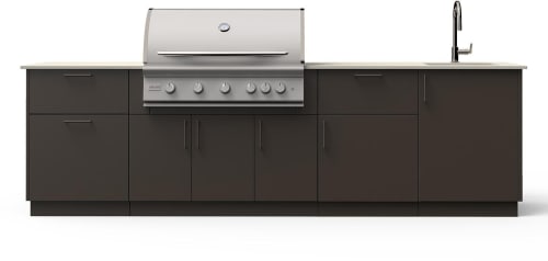 Blaze BSNST40BRZAERISLP - 10-Ft Outdoor Kitchen Island with 40-Inch Premium LTE+ Gas Grill