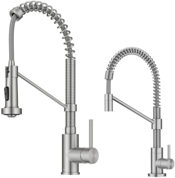 Kraus Bolden Series KPF1610FF104SFS - 18 3/4 Inch Deck Mount Commercial Pull Down Kitchen Faucet and Water Filter Faucet Combo