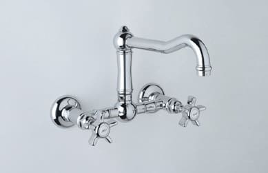 Rohl Country Kitchen Collection A1456XMSTN2 - Polished Chrome (5-Spoke Handles Shown)
