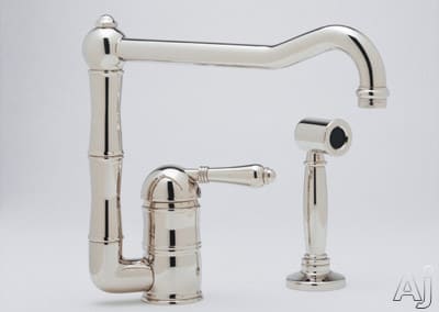 Rohl A360811lpwsapc2 Single Lever Cast Spout Kitchen Faucet With