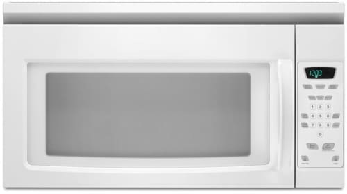 Amana Amv1150vaw 1 5 Cu Ft Over The Range Microwave Oven With 1 000 Cooking Watts 10 Power Levels Two Speed Fan 220 Cfm Exhaust Hood Touchmatic Controls And Cooktop Surface Light White