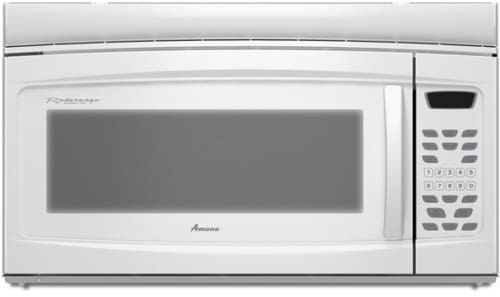 Amana Amv1160vaw 1 6 Cu Ft Over The Range Microwave With 1000 Amana