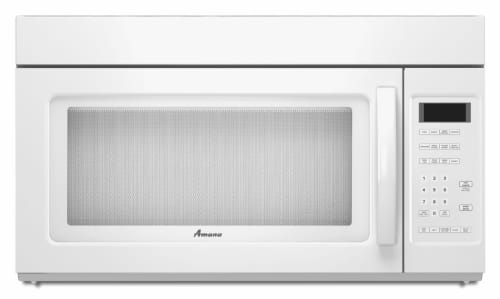 Amana Amv2175cw 1 7 Cu Ft Over The Range Microwave Oven With 1000 Amana Amv2175cw White