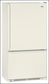 Amana Arb8057cc 19 8 Cu Ft Easyreach Pull Out Drawer Bottom Freezer With Easyfreezer Refrigerator W Built In Ice Maker Bisque