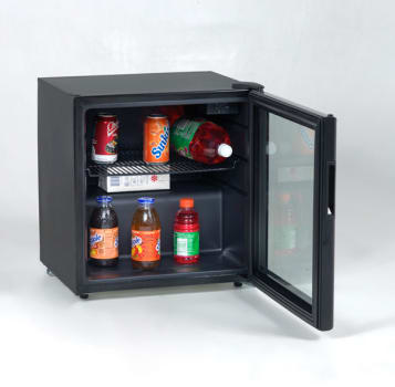 mini fridge glass door