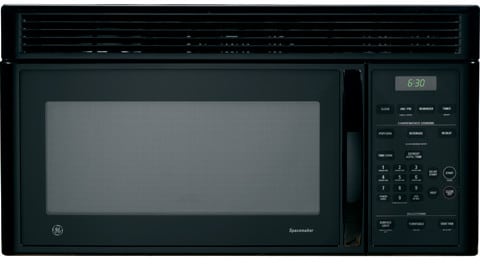 GE JVM1441BH 1.4 Cu. Ft. Over the Range Microwave Oven with 950 Cooking Watts Convenience Cooking Controls Black on Black