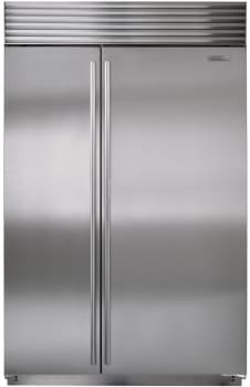 Sub Zero Bi48ssth 48 Inch Built In Side By Side Refrigerator With 28 9 Cu Ft Capacity Dual Refrigeration Microprocessor Control Air Purification Water Filter Ice Maker Sabbath Mode Star K Certified And Energy Star Rated Stainless Steel