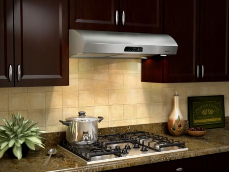 Broan Qp442ss Under Cabinet Range Hood With 630 Cfm Internal Er Broan Evolution Qp4 Series Qp442ss Stainless Steel