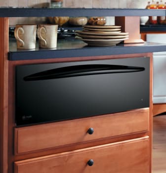 Ge Pkd915bmbb 27 Inch Warming Drawer With 1 7 Cu Ft Capacity Variable Temperature Control Variable Humidity Control On Indicator Light And Ada Compliant Black