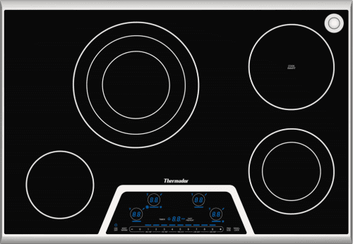 THERMADOR Touch Control Electric Cooktop 30'' Black, surface mount