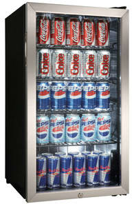 Danby DBC128BLS 17 Inch Freestanding Beverage Center with 3.3 cu
