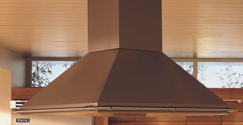 Viking Dcih4204ssbr4 42 Inch Island Chimney Range Hood With Optional Viking Designer Series Dcih4204ssbr4 Biscuit