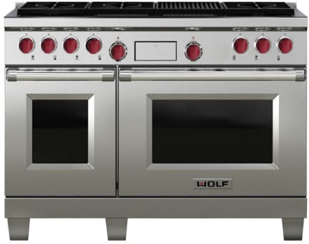 wolf Wolf DF486C 48 Inch Freestanding Professional Dual Fuel Range with