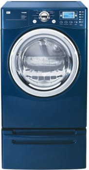 Lg navy blue top washer and dryer