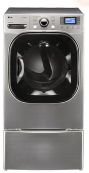 Lg Dlex3875v 27 Inch Front Load Electric Dryer With 7 4 Cu Ft Capacity 14 Drying Cycles 12 Options Steamfresh Steamsanitary Sensor Dry Drying Rack And Lcd Display Graphite Steel