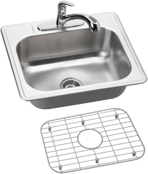 Elkay Dayton Collection DSE125223DFBG - Stainless Steel Sink Package
