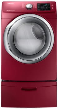 Samsung Dv42h5200ef 27 Inch Electric Dryer With Steam Technology Wrinkle Prevent Sensor Dry Smart Care 11 Dry Cycles Lint Filter Indicator Reversible Door And 7 4 Cu Ft Capacity Merlot