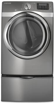 Samsung Dv520agp 27 Inch Gas Dryer With 7 5 Cu Ft Capacity 13 Cycles Steam Drying Technology Sensor Dry Stainless Steel Drum Drying Rack And 3 6 Inch Large Lcd Display Stainless Platinum