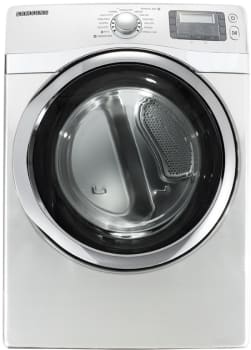 Samsung Dv520agw 27 Inch Gas Dryer With 7 5 Cu Ft Capacity 13 Cycles Steam Drying Technology Sensor Dry Stainless Steel Drum Drying Rack And 3 6 Inch Large Lcd Display Neat White