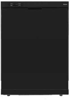 Blomberg Dw24100b Full Console Dishwasher With 12 Place Settings 4 Wash Cycles 3 Wash Temperatures 2 Multi Position Mug Shelves Adjustable Upper Rack Lcd Front Control 50 Db Silence Rating And Ada Compliant Black