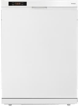 Blomberg Dw24100w Full Console Dishwasher With 12 Place Settings 4 Wash Cycles 3 Wash Temperatures 2 Multi Position Mug Shelves Adjustable Upper Rack Lcd Front Control 50 Db Silence Rating And Ada Compliant White
