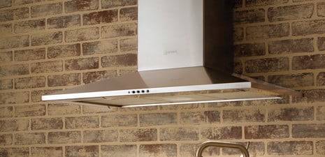 Faber DAMA36SS300 Dama Wall Mount Chimney Hood with Internal Blower 3 Speed Push Button Controls Halogen Lights Mesh Filters and Convertible to Ductless 36 Inch Width 300 CFM