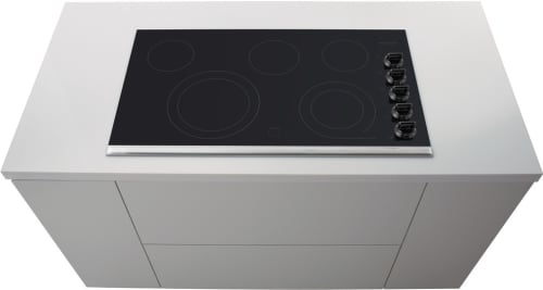 Frigidaire FGEC3665KB 36 Inch Smoothtop Electric Cooktop with 5