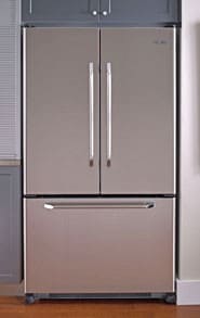 Dacor Ef36bndfss 19 8 Cu Ft Cabinet Depth French Door Refrigerator With Water Filtration System And Temperature Sensors Stainless Steel