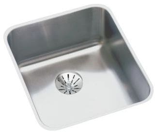 Elkay Gourmet Perfect Drain Collection Lustertone Collection ELUH1316PD - Elkay Lustertone® Classic Stainless Steel Single Bowl Undermount Kitchen Sink with Perfect Drain®