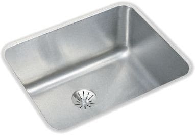 Elkay Gourmet Perfect Drain Collection Lustertone Collection ELUH1814PD - Elkay Lustertone® Classic Stainless Steel Single Bowl Undermount Kitchen Sink with Perfect Drain®