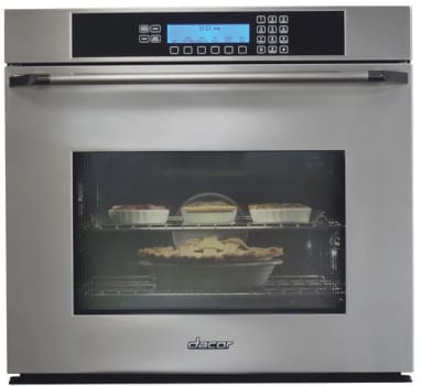 Dacor Eo130sch 30 Inch Single Electric Wall Oven With 4 2 Cu Ft Pure Convection Oven Self Clean Rapidheat Bake Broil Meat Probe Gliderack And Discovery Controller Stainless Steel