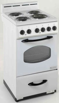 Avanti Er2001g 20 Inch Freestanding Electric Range With 4 Coiled Avanti Er2001g 20 Inch Freestanding Electric Range