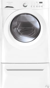 Frigidaire Fafw4011lw 27 Inch Front Load Washer With 3 65 Cu Ft Capacity 7 Wash Cycles Vibration Control System Timewise Technology Fresh Water Rinse And Energy Saver Option Classic White