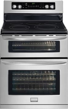 Frigidaire double oven hot sale stove