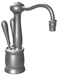 InSinkErator FHC2200SN F-HC2200 Victorian Instant Hot Water Dispenser with  Hot and Cool Levers, Swivel Spout, Automatic Hot Lever Shut-Off, Stay-On  Cool Lever and All Brass Construction (Tank and Filter Sold Separately):  Satin