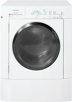 Frigidaire Frfw3700lw 27 Inch Front Load Washer With 3 21 Cu Ft Capacity 10 Wash Cycles Timewise Technology And Advanced Rinse