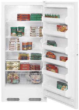 GE FUM21DRRWH 20.6 Cu. Ft. Upright Freezer with Manual Defrost
