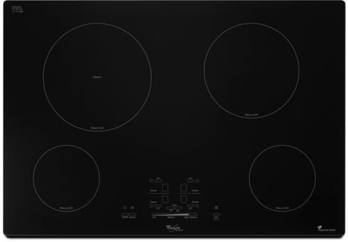 Black Electric Induction Cooktop whirlpool gold resource saver black ice gci3061xb 30 inch electric cooktop with induction