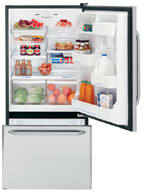GE GDS18SCRLSS 18.1 Cu. Ft. Bottom-Freezer Refrigerator with