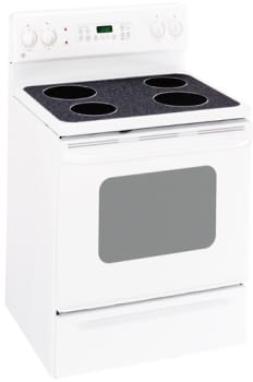 Electric range hot sale oven white