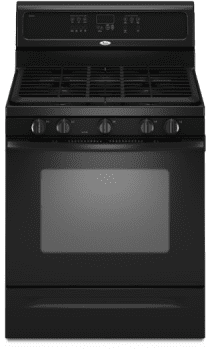 Whirlpool Gfg461lvb 30 Inch Freestanding Gas Range With 5 Sealed Burners Full Width Satin Finish Burner Grates 5 0 Cu Ft Capacity Oven Rapid Preheat Sabbath Mode Easyview Extra Large Oven Window And Storage Drawer Black