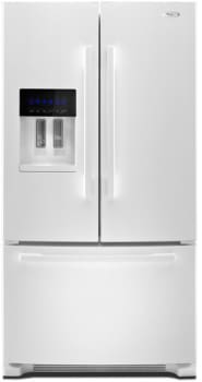 Whirlpool Gi6fdrxxq 25 5 Cu Ft French Door Refrigerator With 4 Spillguard Glass Shelves Accu Chill Temp Management Adaptive Defrost Led Lighting Pur Water Filtration And External Water Ice Dispenser White