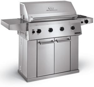 Frigidaire GL38NKEC 38 Inch Freestanding Natural Gas Grill with 730 Sq. In. Cooking Surface 4 Stainless Steel Burners