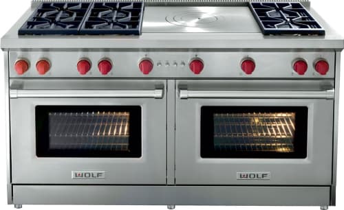 Wolf Gr606dglp 60 Inch Pro Style Gas Range With 6 Dual Stacked