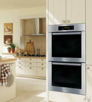 Miele H4894BP2SS 30 Inch Double Electric Wall Oven with True