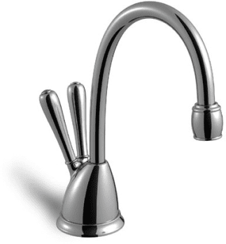 Insinkerator Hcviewsnss Hc View Ss Instant Hot Water Dispenser With Hot And Cool Levers All Metal Construction Tool Free Tank Connections Dry Start Protection And 2 3 Gal Stainless Steel Tank Included Satin Nickel