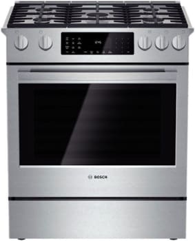 Bosch Hdip054u 30 Inch Slide In Dual Fuel Range With True Convection Bosch Benchmark Series Hdip054u 30 Slide In Dual Fuel Range
