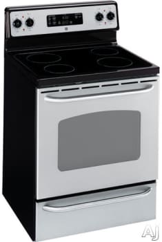 Ge electric range online black stainless steel