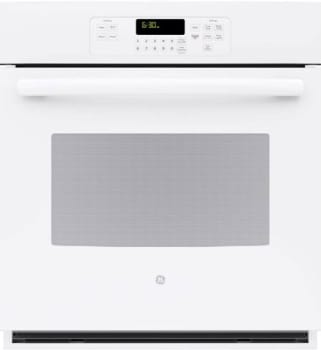 Ge Jk3000dfww 27 Inch Single Electric Wall Oven With 4 3 Cu Ft Oven Capacity Hidden Bake Interior 2 Heavy Duty Oven Racks Delay Start Proof Mode Electronic Touch Controls Ge Fits Guarantee Ada